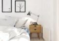 Scandi bedroom in minimalist style
