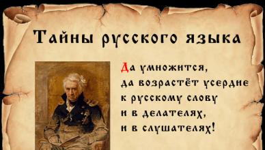 Poems and sayings about the Russian language