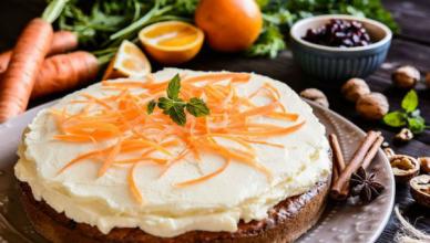 Dukan carrot cake with ginger